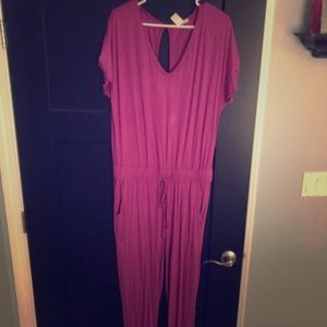 Purple jumpsuit nwot